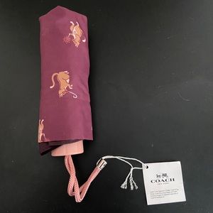 Coach Signature Party Cat Umbrella Mini